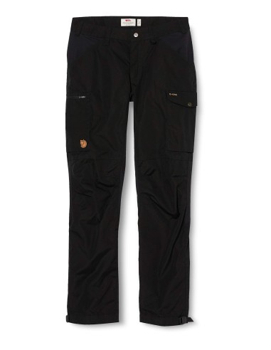 Fjallraven Womens Kaipak Trousers Curved W Pants, Black, 38 de pas cher